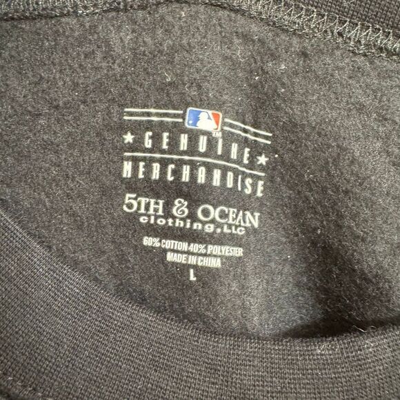 5th & Ocean Black Orange Women's SF MLB Giants Logo Sweatshirt L NWT - Picture 4 of 8